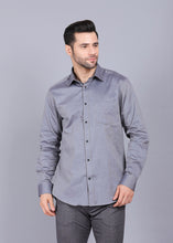 Load image into Gallery viewer, best formal shirts for men, latest shirts for men, mens shirt, gents shirt, trending shirts for men, mens shirts online, low price shirting, men shirt style, new shirts for men, cotton shirt, full shirt for men, collection of shirts, solid shirt, formal shirt, smart fit shirt, full sleeve shirt, canoe grey shirt, party shirt, office shirts
