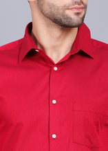 Load image into Gallery viewer, best formal shirts for men, latest shirts for men, mens shirt, gents shirt, trending shirts for men, mens shirts online, low price shirting, men shirt style, new shirts for men, cotton shirt, full shirt for men, collection of shirts, printed shirt, formal shirt, smart fit shirt, full sleeve shirt, red shirt, party shirt, office shirts, canoe
