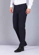 Load image into Gallery viewer,  navy trousers, gents trouser, trouser pants for men, formal trouser, men trouser, gents pants, men&#39;s formal trousers, canoe office trousers, trending men trouser
