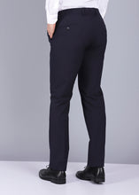 Load image into Gallery viewer,  navy trousers, gents trouser, trouser pants for men, formal trouser, men trouser, gents pants, men&#39;s formal trousers, office trousers, trending men trouser, canoe
