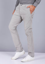 Load image into Gallery viewer, solid grey trouser, trouser for men, trouser pants for men, best trousers for men, male trousers, stylish trousers, mens grey color trouser, casual trouser, canoe
