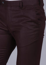 Load image into Gallery viewer, mens wine trousers, gents trouser, trouser pants for men, formal trouser, men trouser, gents pants, men&#39;s formal trousers, office trousers, canoe
