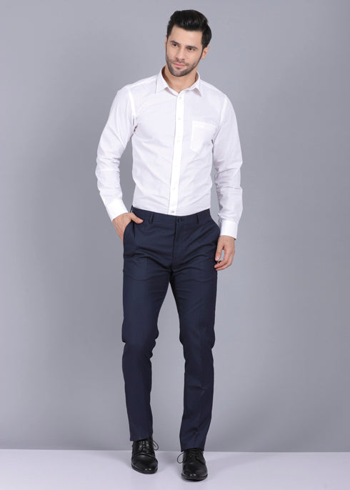 blue trouser, gents trouser, trouser pants for men, formal trouser, men trouser, gents pants, canoe men's formal trousers, office trousers