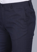 Load image into Gallery viewer, canoe blue trouser, gents trouser, trouser pants for men, formal trouser, men trouser, gents pants, men&#39;s formal trousers, office trousers
