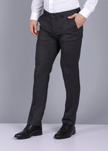 Load image into Gallery viewer, mens black trousers, gents trouser, trouser pants for men, formal trouser, men trouser, gents pants, men&#39;s formal trousers, office trousers, canoe
