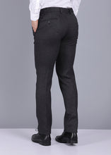 Load image into Gallery viewer, mens black trousers, gents trouser, trouser pants for men, formal trouser, men trouser, gents pants, men&#39;s formal trousers, office trousers, canoe
