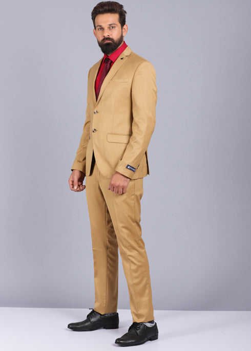 khaki suit for men, trending suit for men, slim fit suit for men, wedding suits for men, suit for men, 2 piece suit, canoe