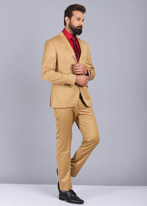 khaki suit for men, trending suit for men, slim fit suit for men, wedding suits for men, suit for men, 2 piece suit, canoe