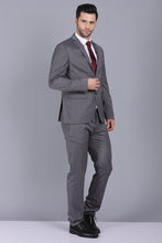 Load image into Gallery viewer, grey suit for men, suit for men, trending suit for men, wedding suits for men, wedding suit, canoe 2 piece suit, best suits for men, formal suit

