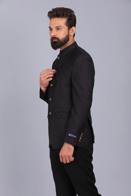 formal Bandhgala for men, bandhgala style, wine color bandhgala, bandhgala coat, knitted bandhgala, canoe latest bandhgala style 2022