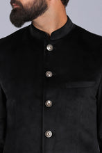 Load image into Gallery viewer, canoe, formal Bandhgala for men, bandhgala style, black color bandhgala, bandhgala coat, latest bandhgala 2022
