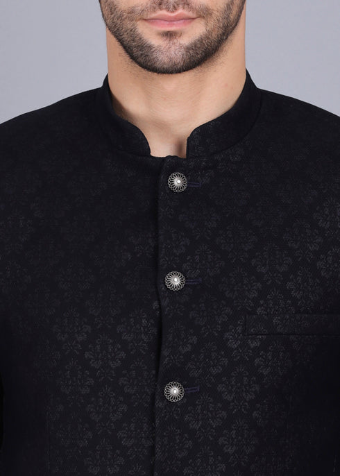 formal Bandhgala for men, bandhgala style, black color bandhgala, bandhgala coat, printed bandhgala, latest bandhgala 2022, canoe